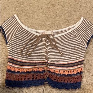 Knitted crop top